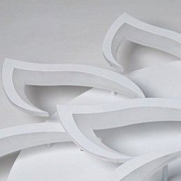 Nowoczesna prosta lampa sufitowa w kształcie słonecznika z akrylu montowana na płasko