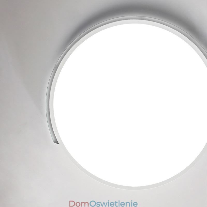 Nowoczesna prosta lampa sufitowa okrągła montowana na płasko