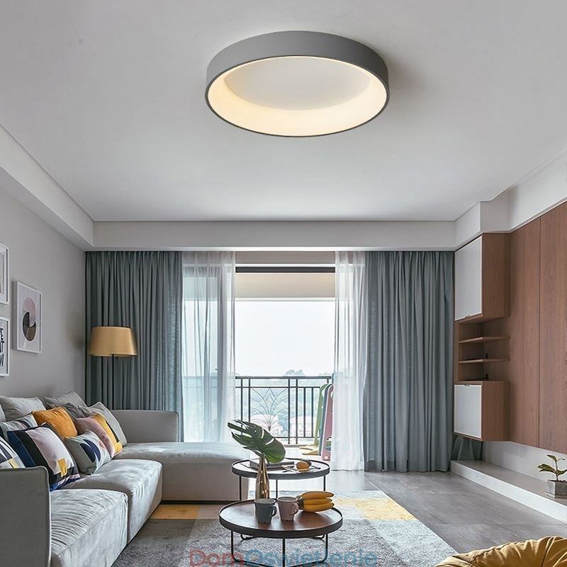 Nowoczesna okrągła lampa sufitowa, energooszczędna lampa sufitowa