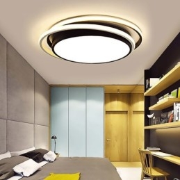 Nowoczesna prosta lampa sufitowa geometryczna wpuszczana w sufit kwadratowa rama lampy