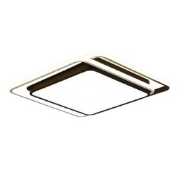 Nowoczesna prosta lampa sufitowa geometryczna wpuszczana w sufit kwadratowa rama lampy