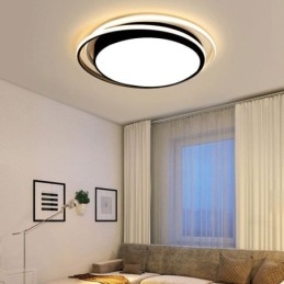 Nowoczesna prosta lampa sufitowa geometryczna wpuszczana w sufit kwadratowa rama lampy