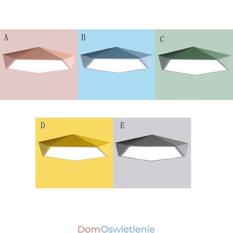 Nowoczesna lampa sufitowa z wbudowaną oprawą diamentową Ultracienka lampa do oświetlenia domu