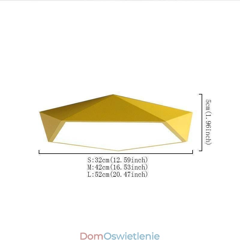 Nowoczesna lampa sufitowa z wbudowaną oprawą diamentową Ultracienka lampa do oświetlenia domu