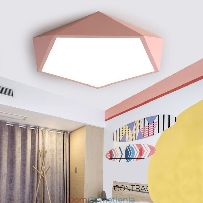 Nowoczesna lampa sufitowa z wbudowaną oprawą diamentową Ultracienka lampa do oświetlenia domu