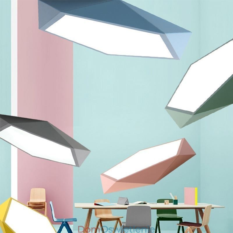 Nowoczesna lampa sufitowa z wbudowaną oprawą diamentową Ultracienka lampa do oświetlenia domu