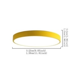 Nowoczesne okrągłe oświetlenie sufitowe montowane na płasko Ultra cienkie oświetlenie domowe