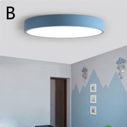 Współczesna lampa sufitowa o ultracienkim wykończeniu, okrągła lampa