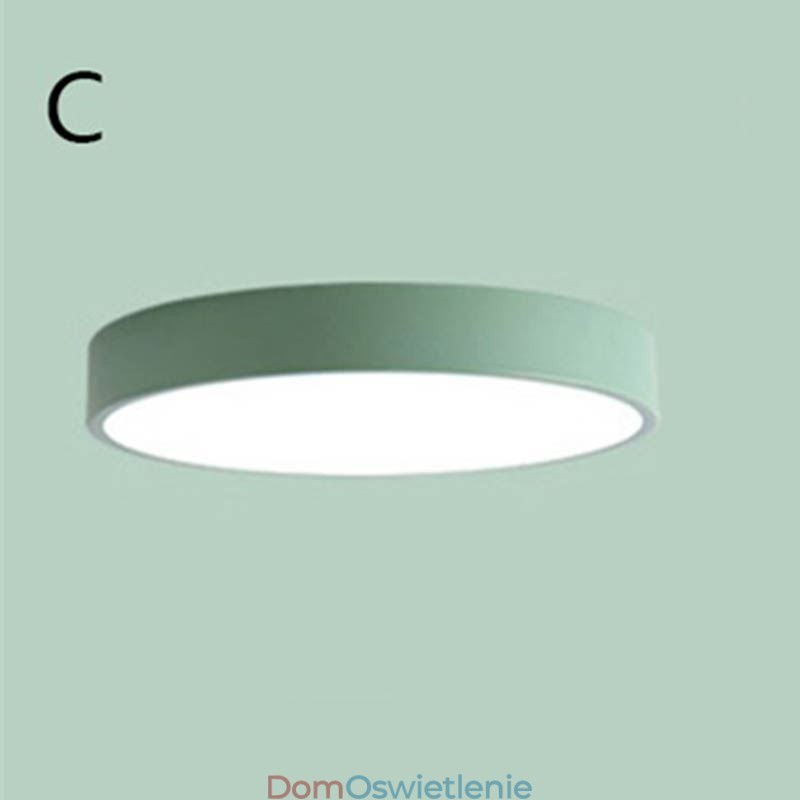 Współczesna lampa sufitowa o ultracienkim wykończeniu, okrągła lampa