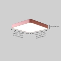 Simlpe Flush Mount Cienkie kwadratowe światło energooszczędne oświetlenie sufitowe