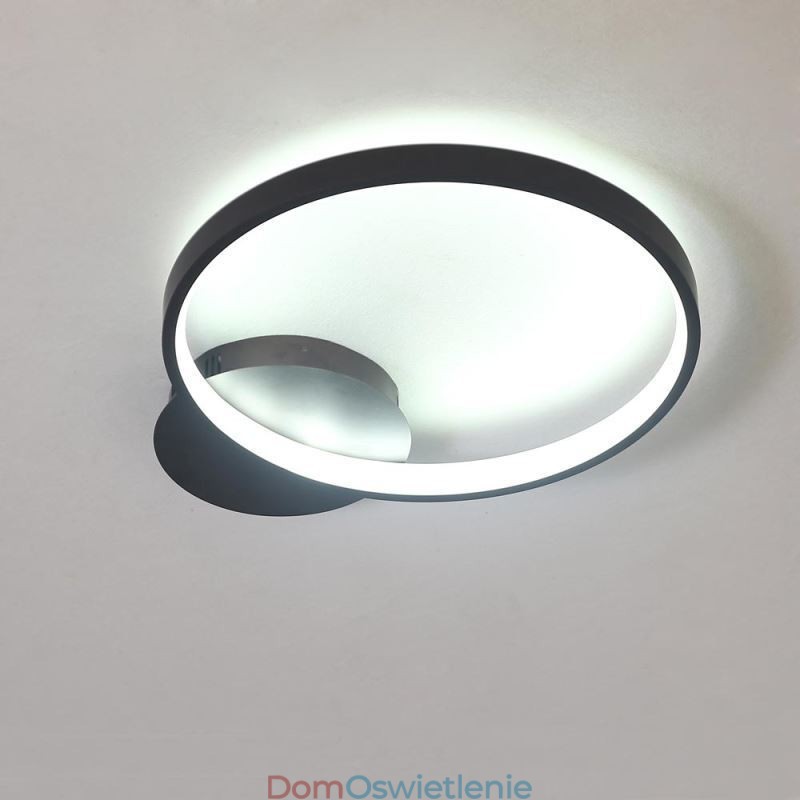 Lampa sufitowa w stylu nordyckim, okrągła, montowana na płasko