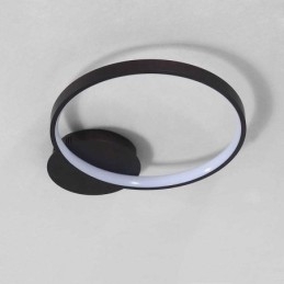 Lampa sufitowa w stylu nordyckim, okrągła, montowana na płasko