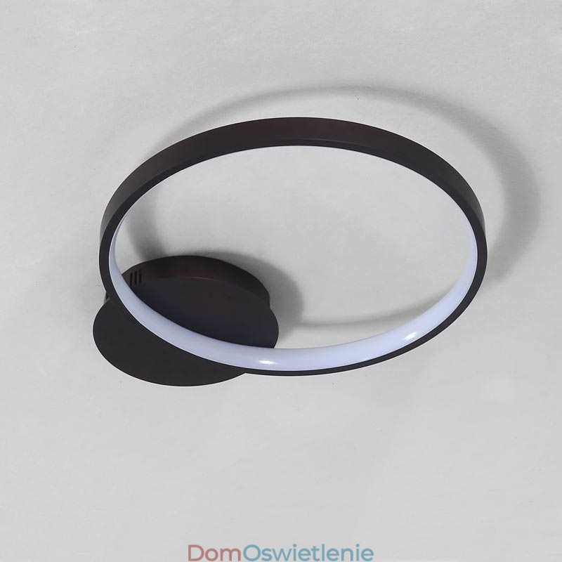 Lampa sufitowa w stylu nordyckim, okrągła, montowana na płasko