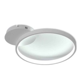 Lampa sufitowa w stylu nordyckim, okrągła, montowana na płasko