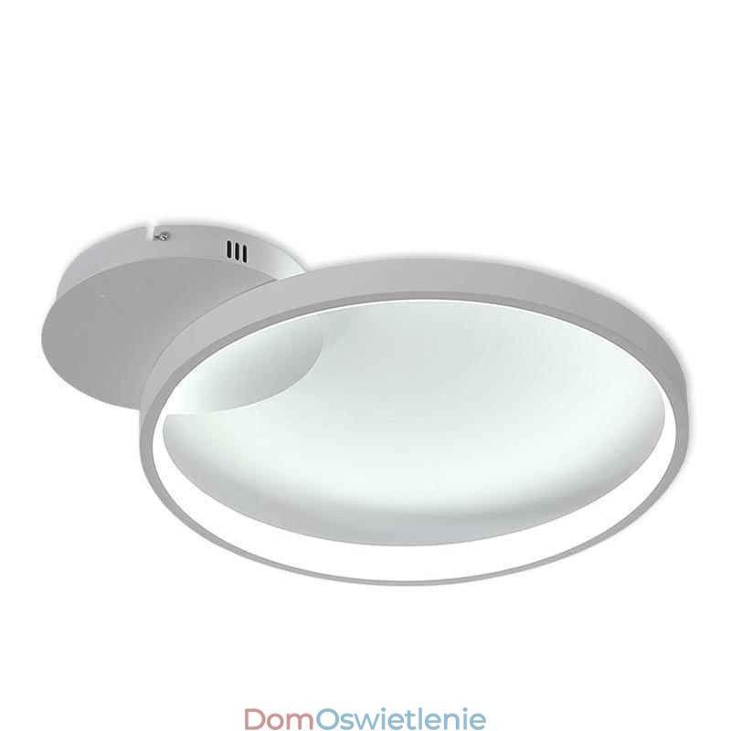 Lampa sufitowa w stylu nordyckim, okrągła, montowana na płasko