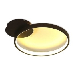 Lampa sufitowa w stylu nordyckim, okrągła, montowana na płasko