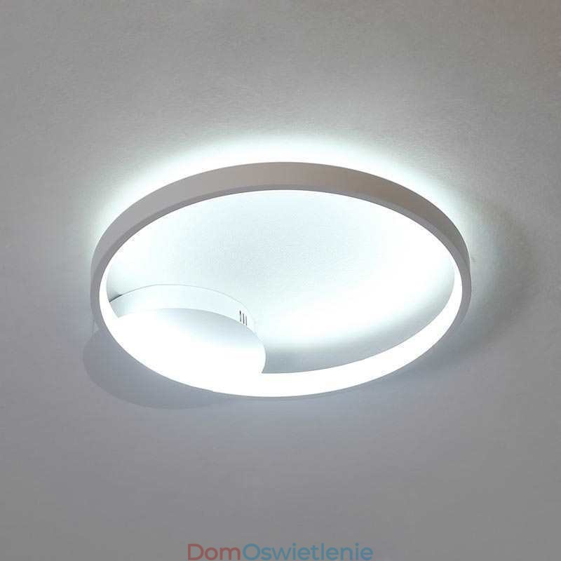 Lampa sufitowa w stylu nordyckim, okrągła, montowana na płasko