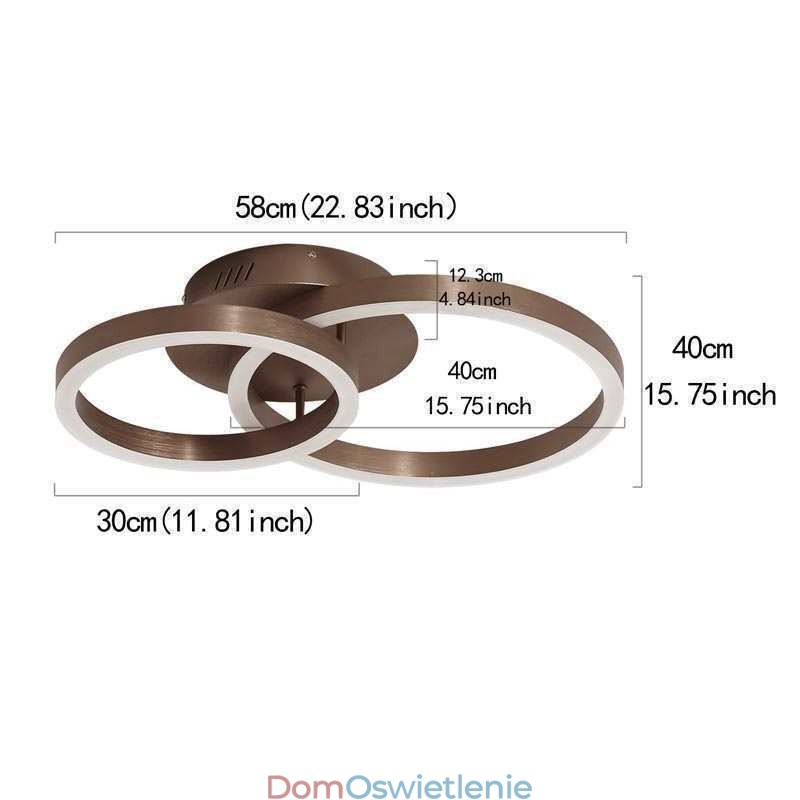 Nowoczesne proste oświetlenie sufitowe do montażu na płasko, kreatywne, ciepłe światło