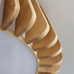 Nordic Round Flush Mount Creative Bamboo Sufitowe Oświetlenie