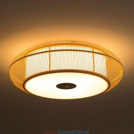 Chińska specjalna bambusowa lampa sufitowa wpuszczana w sufit, kreatywna japońska okrągła lampa sufitowa Chińska specjalna bambusowa lampa sufitowa wpuszczana w sufit, kreatywna japońska okrągła lampa sufitowa