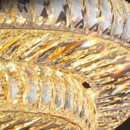 Kryształowa lampa sufitowa okrągła kryształowa dekoracyjna