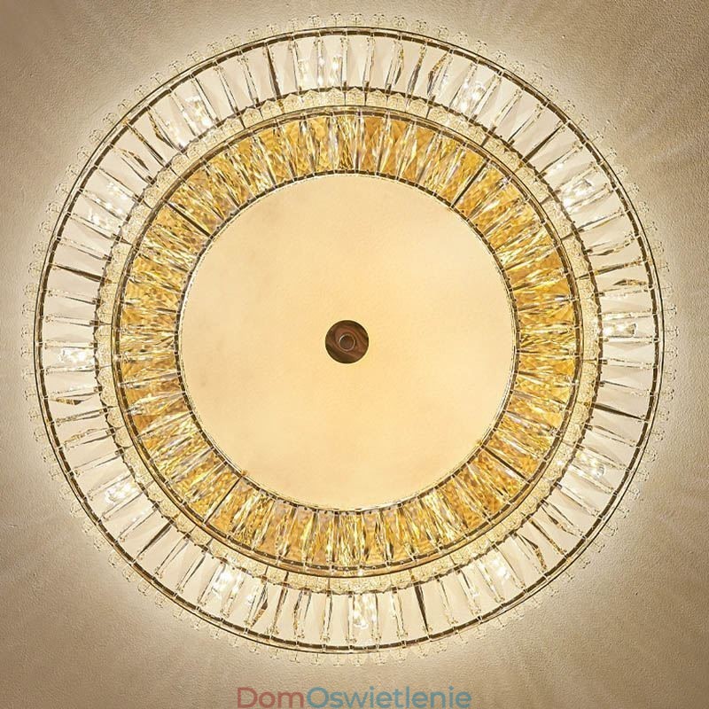 Kryształowa lampa sufitowa okrągła kryształowa dekoracyjna
