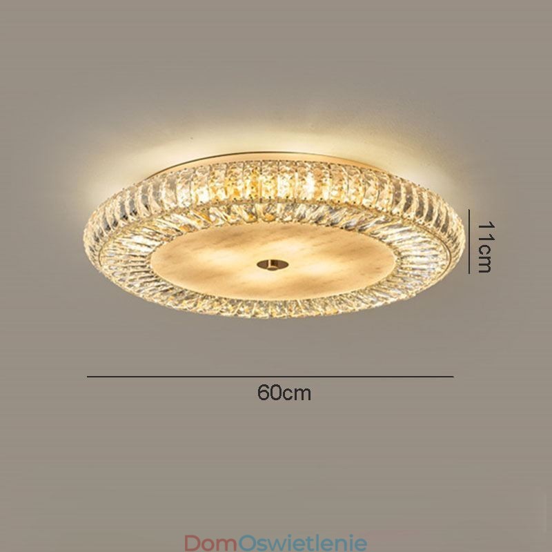 Kryształowa lampa sufitowa okrągła kryształowa dekoracyjna