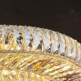 Kryształowa lampa sufitowa okrągła kryształowa dekoracyjna