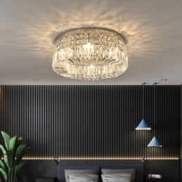 Nowoczesna Elegancka Lampa Sufitowa Wpuszczana Kryształowa Lampa Sufitowa