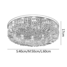Nowoczesna Elegancka Lampa Sufitowa Wpuszczana Kryształowa Lampa Sufitowa
