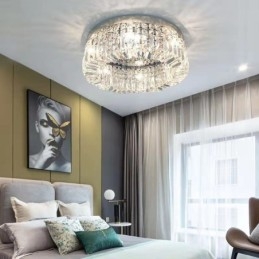 Nowoczesna Elegancka Lampa Sufitowa Wpuszczana Kryształowa Lampa Sufitowa