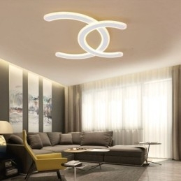 Nowoczesna prosta lampa sufitowa z akrylu w kształcie litery C