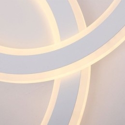 Nowoczesna prosta lampa sufitowa z akrylu w kształcie litery C
