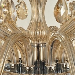 Nowoczesny współczesny żyrandol ze szkła kryształowego