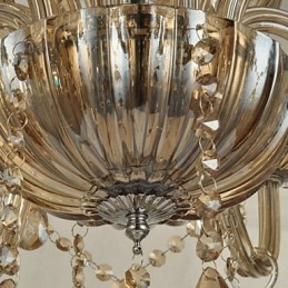 Nowoczesny współczesny żyrandol ze szkła kryształowego