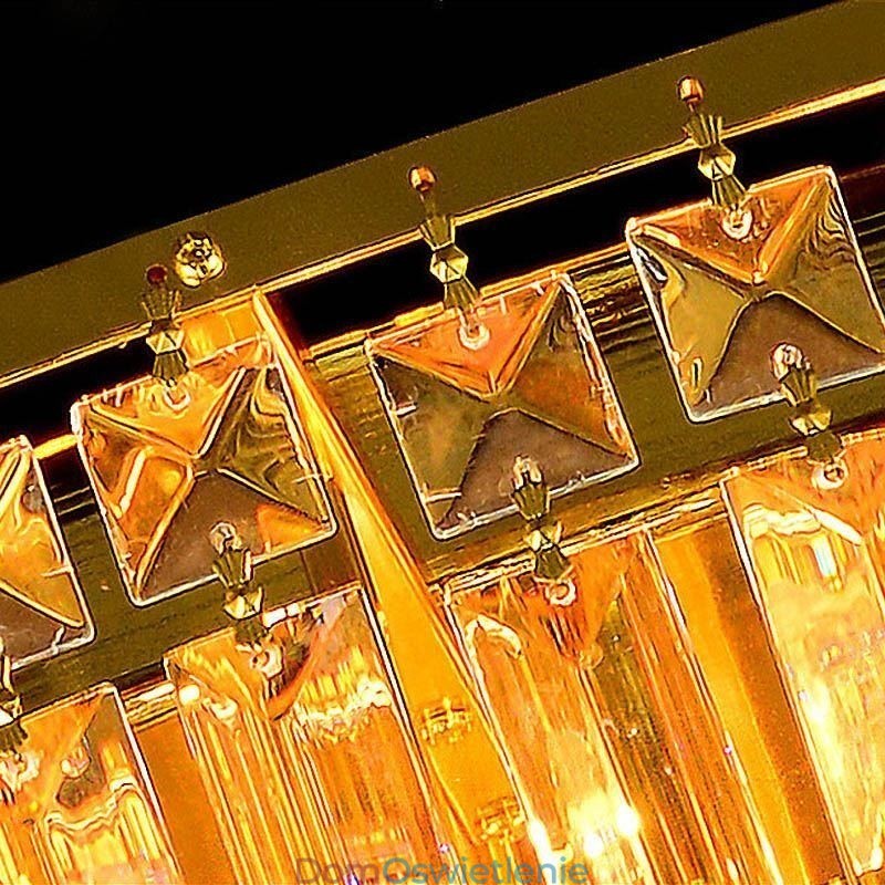 Oświetlenie sufitowe kryształowe, okrągłe, europejskie