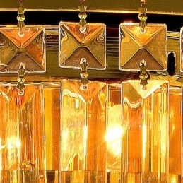 Oświetlenie sufitowe kryształowe, okrągłe, europejskie