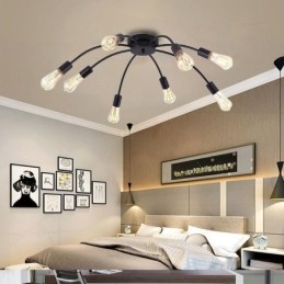 Lampa sufitowa Spider Lampa jadalniana Antique Classic Flush Mount 8 10 Arms