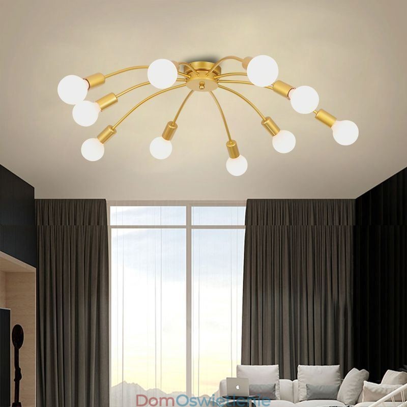 Lampa sufitowa Spider Lampa jadalniana Antique Classic Flush Mount 8 10 Arms