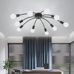 Lampa sufitowa Spider Lampa jadalniana Antique Classic Flush Mount 8 10 Arms