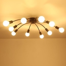 Lampa sufitowa Spider Lampa jadalniana Antique Classic Flush Mount 8 10 Arms