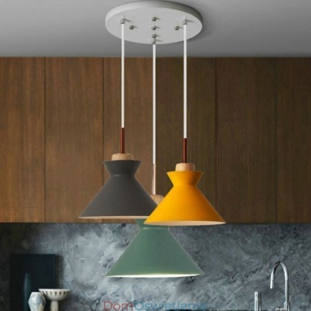 Nordic Macaron Island 3-punktowa lampa wisząca Simple Iron Arti Three Lights Nordic Macaron Island 3-punktowa lampa wisząca Simple Iron Arti Three Lights