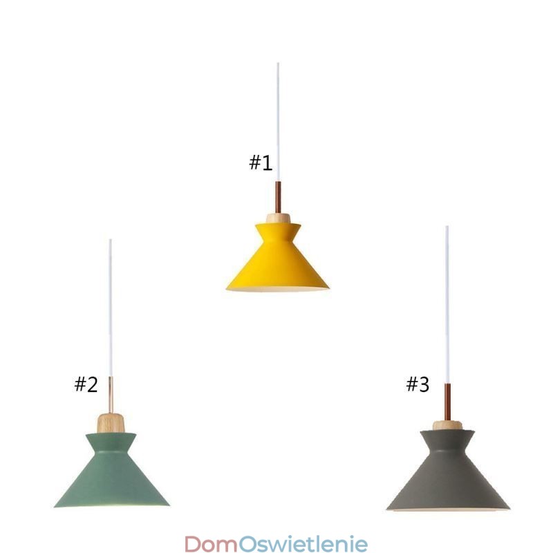 Nordic Macaron Island 3-punktowa lampa wisząca Simple Iron Arti Three Lights