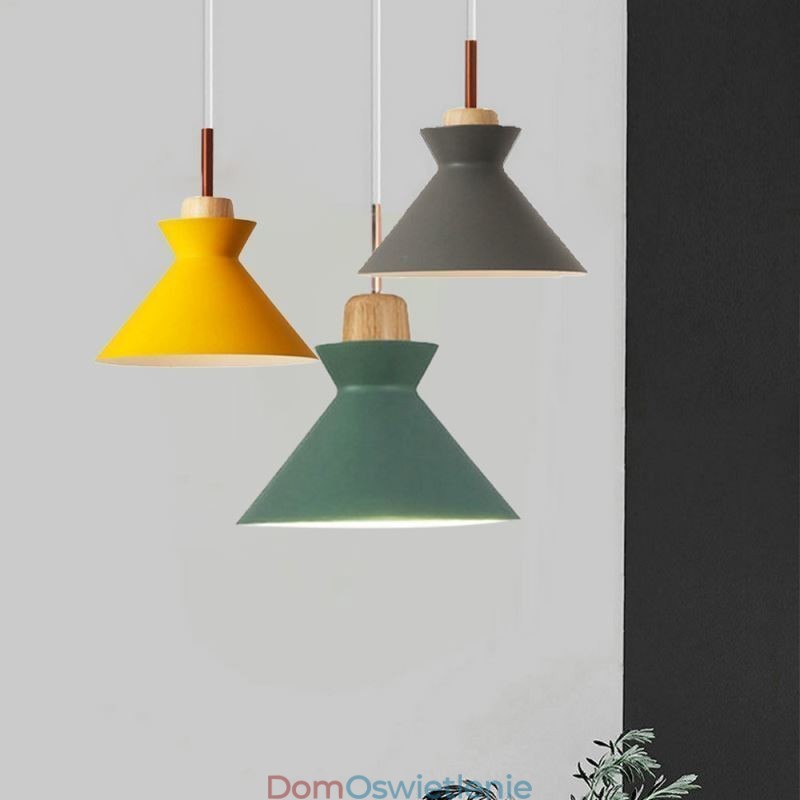 Nordic Macaron Island 3-punktowa lampa wisząca Simple Iron Arti Three Lights