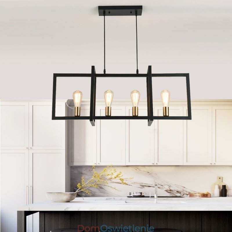 4-punktowa lampa wisząca w stylu industrialnym Lightingway