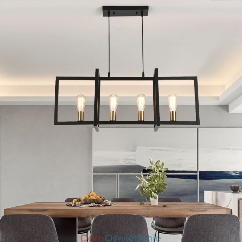 4-punktowa lampa wisząca w stylu industrialnym Lightingway