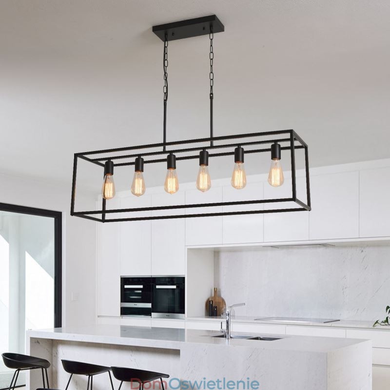 Oświetlenie wiszące Farmhouse Lampy wiszące na wyspę 6 świateł