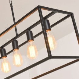 Oświetlenie wiszące Farmhouse Lampy wiszące na wyspę 6 świateł