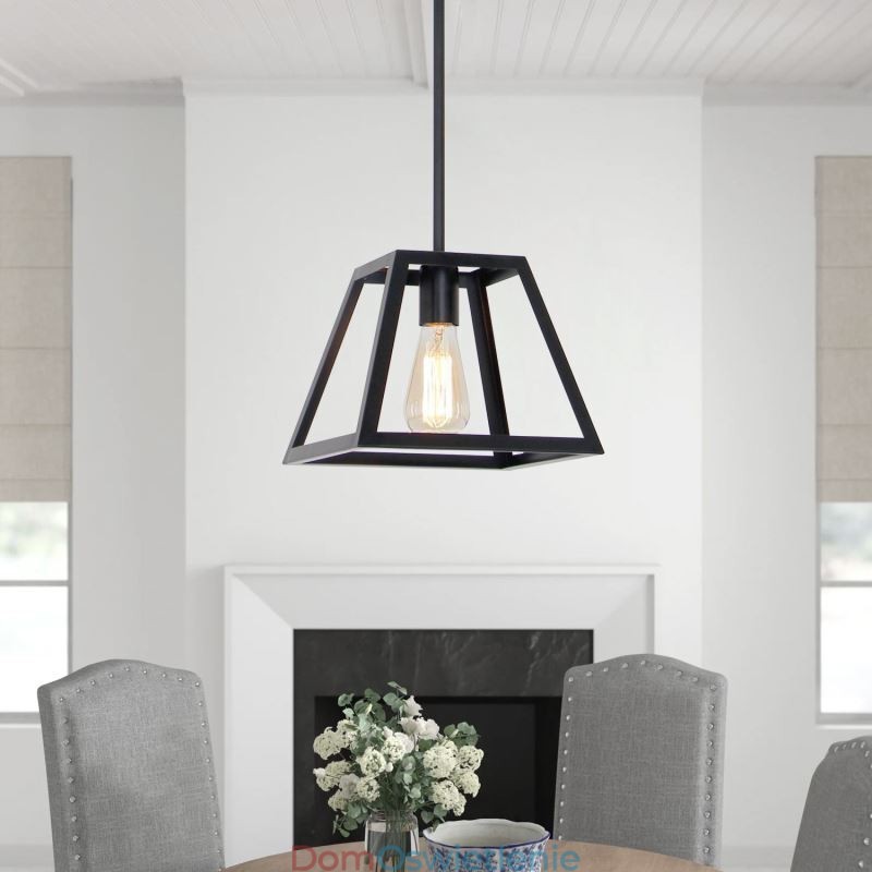 Rustykalna lampa wisząca Farmhouse Industrial Mini Metalowa lampa sufitowa Trapezoidalny kształt wyspa