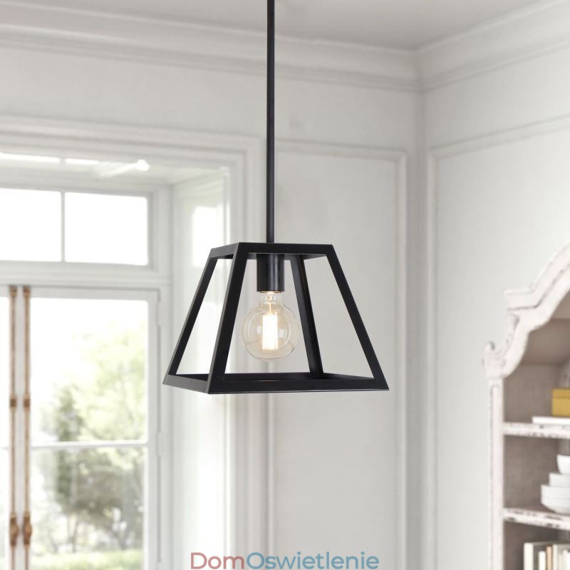 Rustykalna lampa wisząca Farmhouse Industrial Mini Metalowa lampa sufitowa Trapezoidalny kształt wyspa